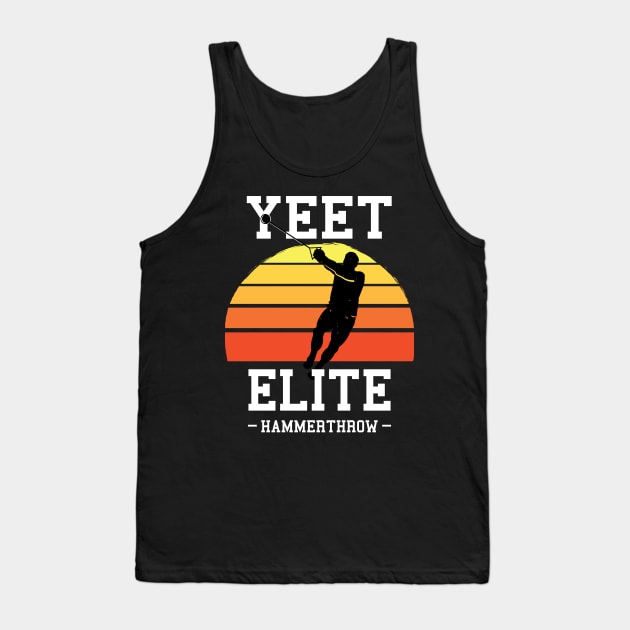 Yeet Elite Hammerthrow Retro Track N Field Athlete Tank Top by atomguy